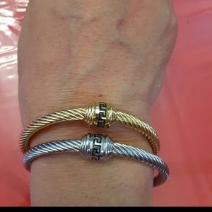 Bracelets 18kt Gold Plated Over Stainless Steel cuff bangles